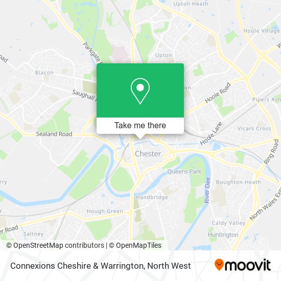 Connexions Cheshire & Warrington map