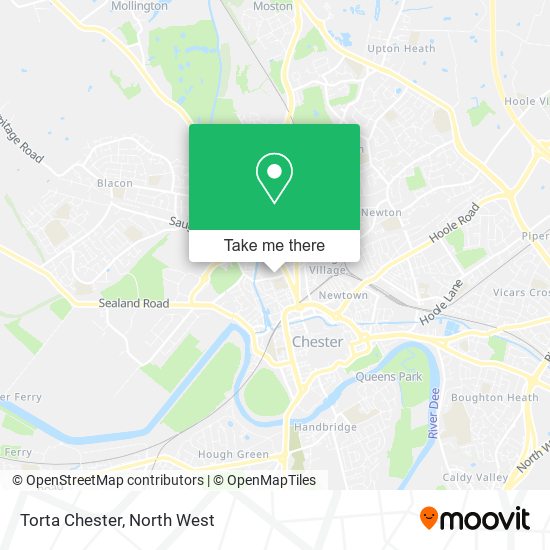 Torta Chester map