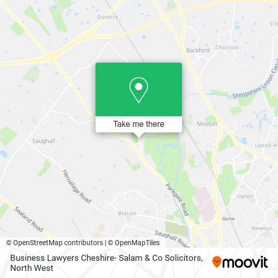 Business Lawyers Cheshire- Salam & Co Solicitors map