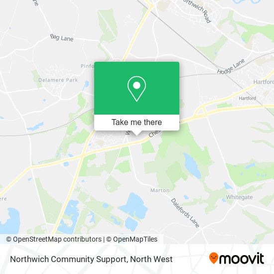 Northwich Community Support map