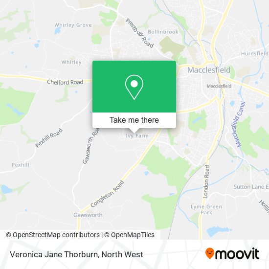 Veronica Jane Thorburn map