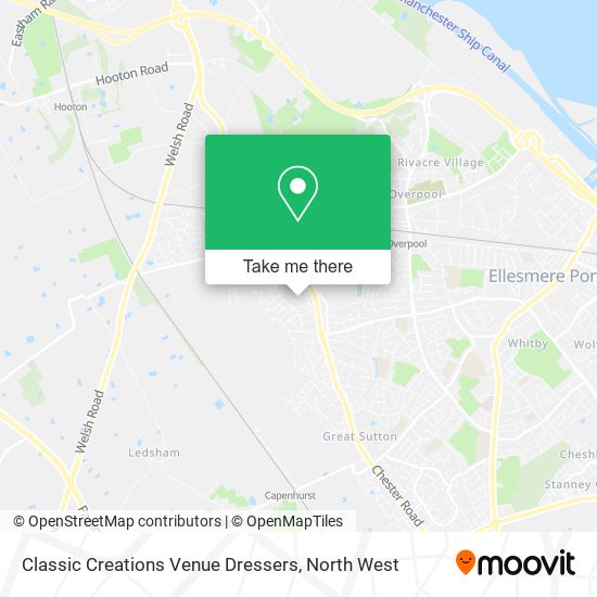 Classic Creations Venue Dressers map