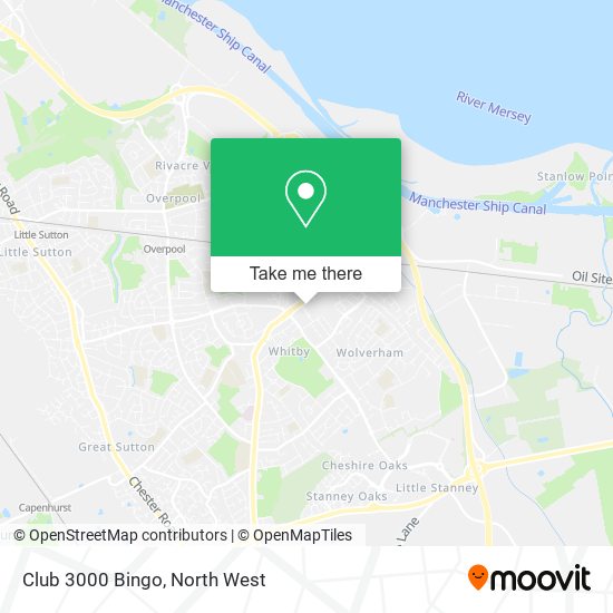 Club 3000 Bingo map