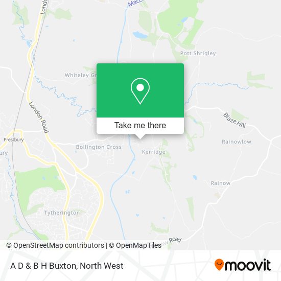 A D & B H Buxton map