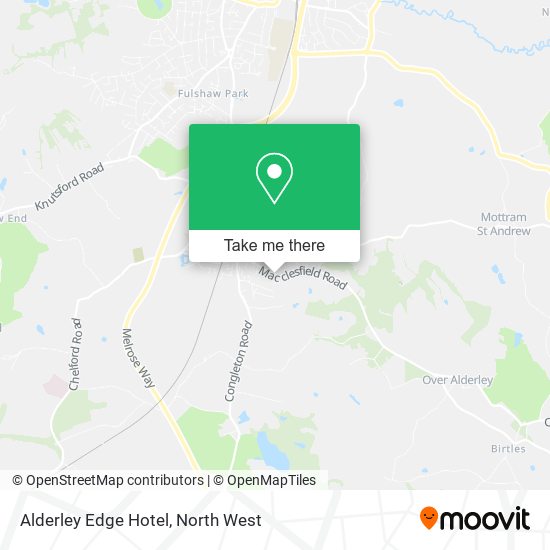 Alderley Edge Hotel map