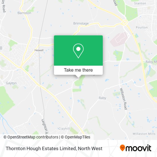 Thornton Hough Estates Limited map