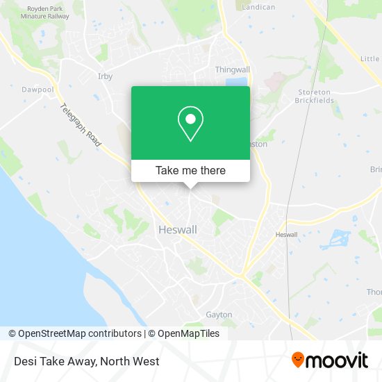 Desi Take Away map