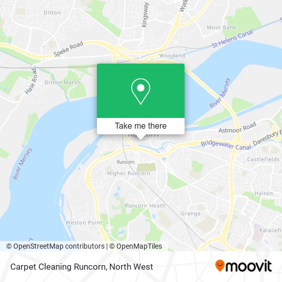 Carpet Cleaning Runcorn map