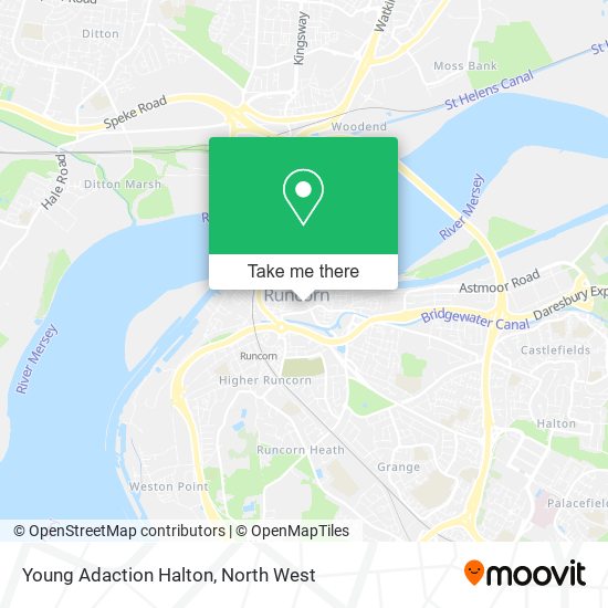 Young Adaction Halton map