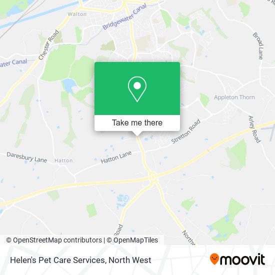 Helen's Pet Care Services map