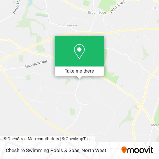 Cheshire Swimming Pools & Spas map