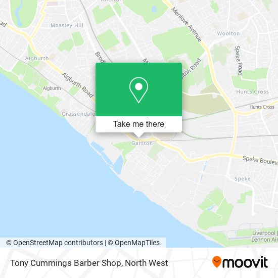 Tony Cummings Barber Shop map