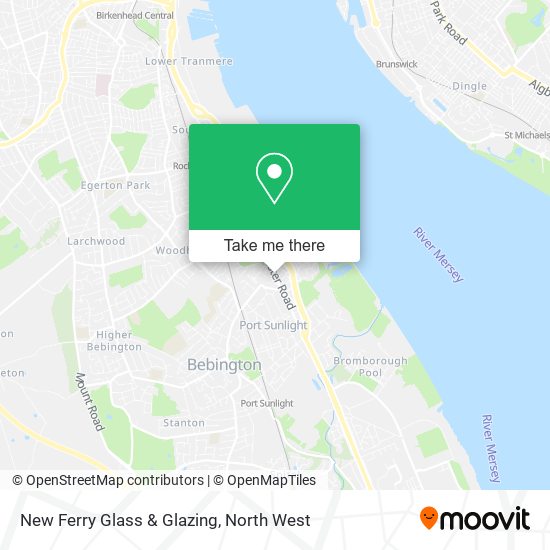New Ferry Glass & Glazing map