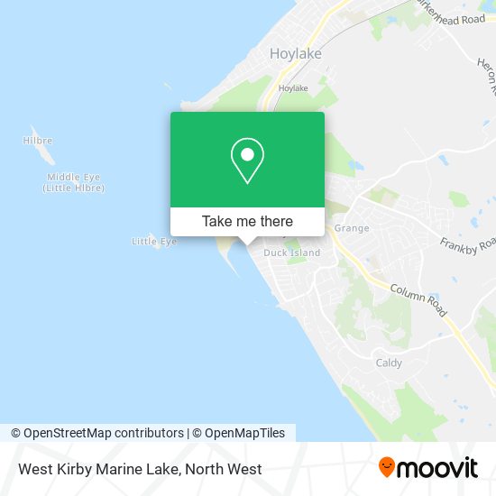 West Kirby Marine Lake map
