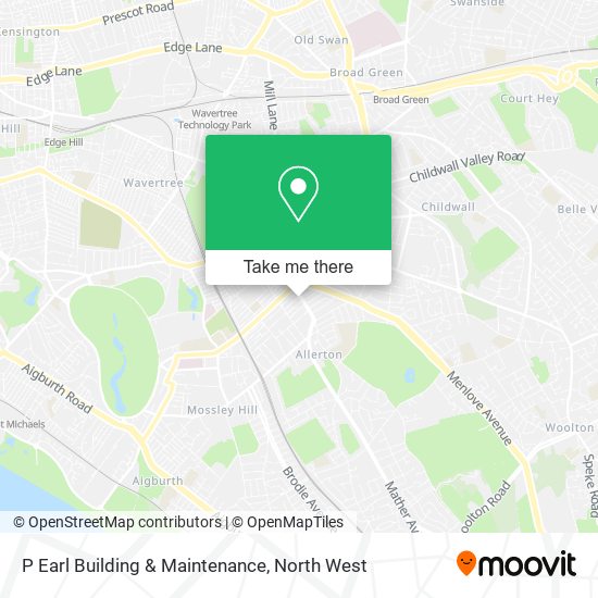 P Earl Building & Maintenance map