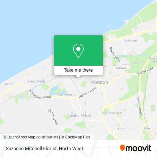 Suzanne Mitchell Florist map