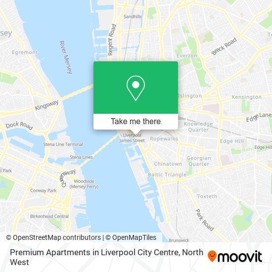 Premium Apartments in Liverpool City Centre map