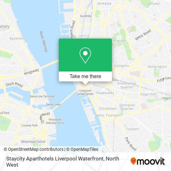 Staycity Aparthotels Liverpool Waterfront map