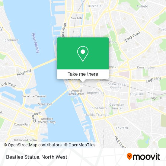 Beatles Statue map