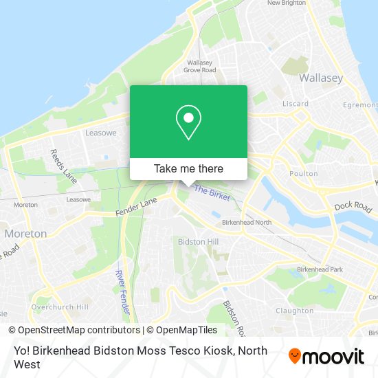 Yo! Birkenhead Bidston Moss Tesco Kiosk map