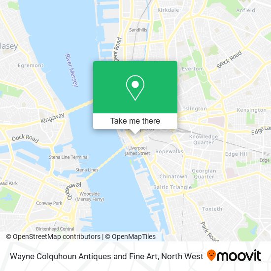 Wayne Colquhoun Antiques and Fine Art map