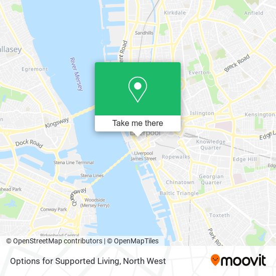 Options for Supported Living map