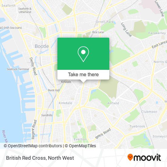 British Red Cross map