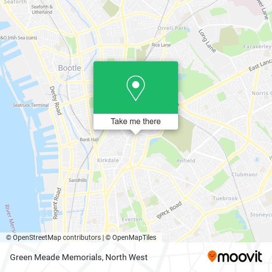 Green Meade Memorials map