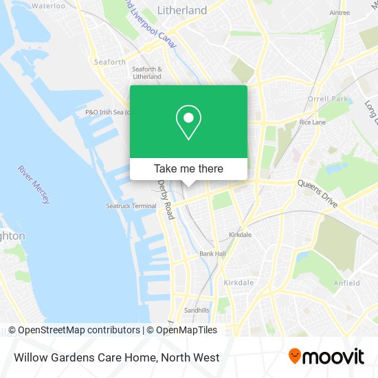 Willow Gardens Care Home map