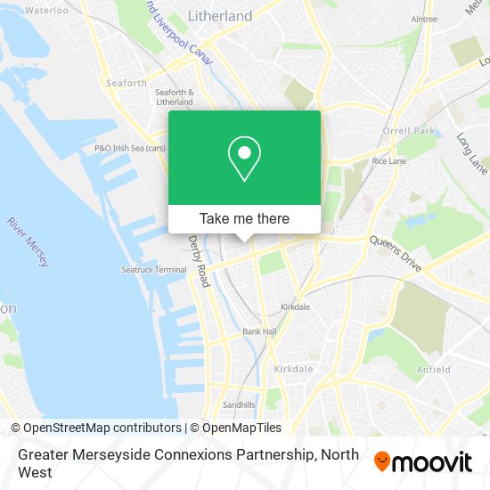 Greater Merseyside Connexions Partnership map