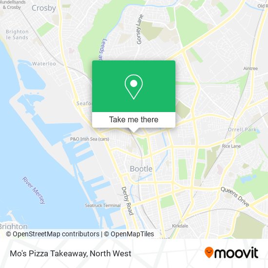 Mo's Pizza Takeaway map