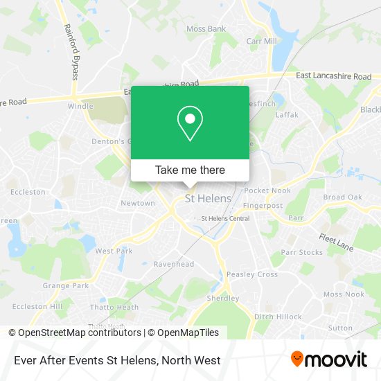 Ever After Events St Helens map