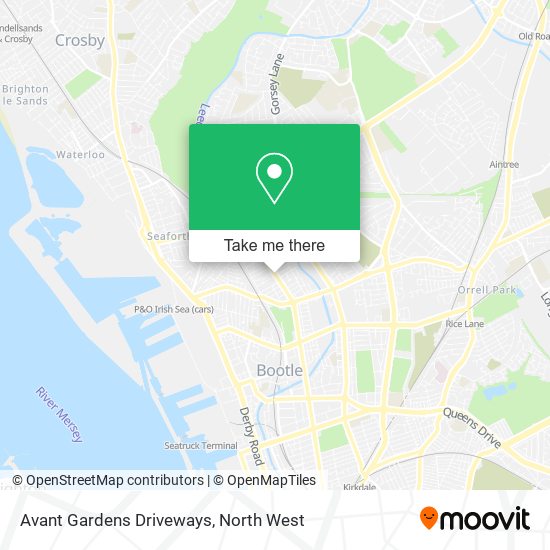 Avant Gardens Driveways map