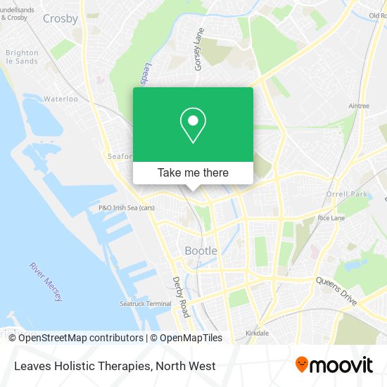 Leaves Holistic Therapies map