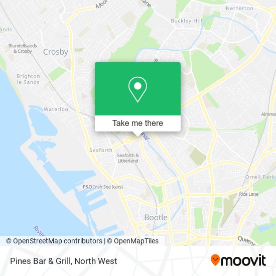 Pines Bar & Grill map
