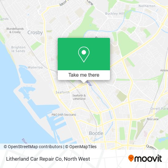 Litherland Car Repair Co map