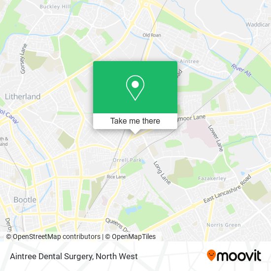 Aintree Dental Surgery map