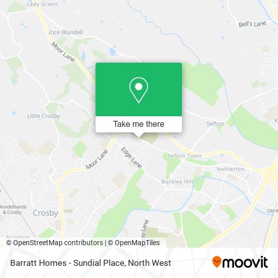 Barratt Homes - Sundial Place map