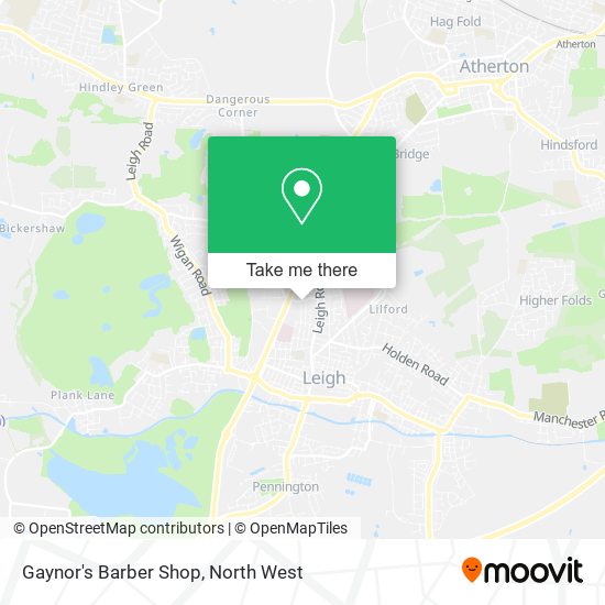 Gaynor's Barber Shop map