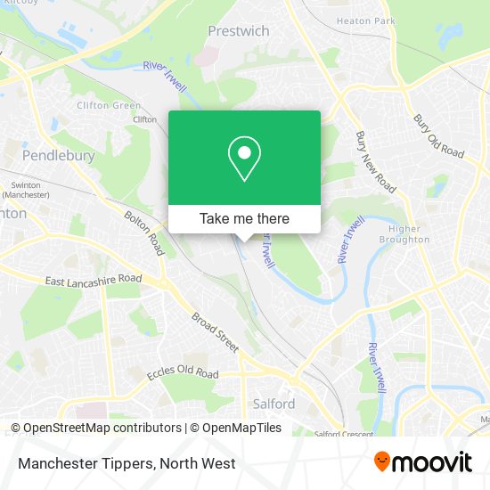 Manchester Tippers map