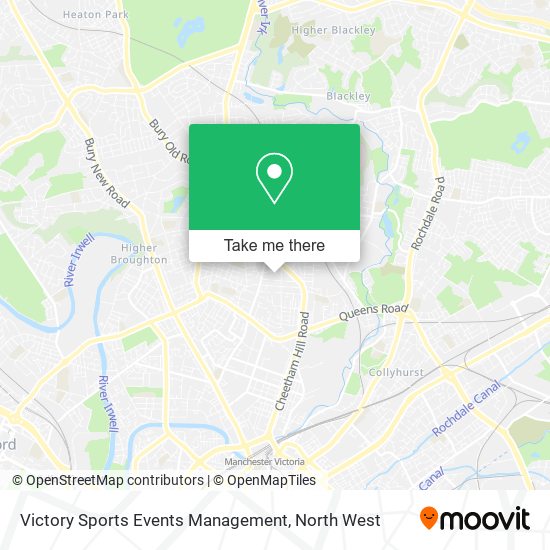 Victory Sports Events Management map