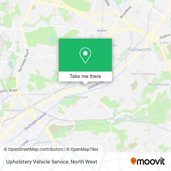 Upholstery Vehicle Service map
