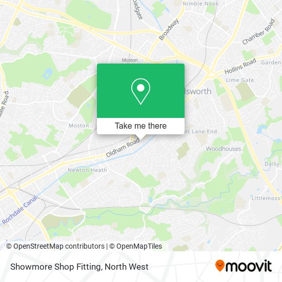 Showmore Shop Fitting map