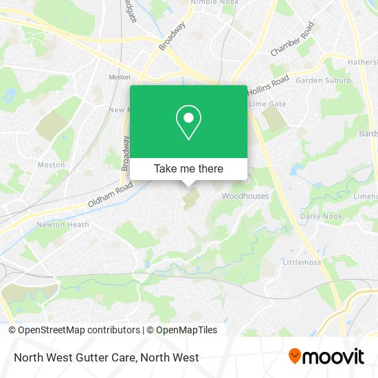 North West Gutter Care map
