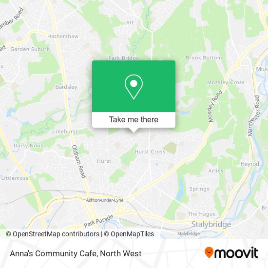 Anna's Community Cafe map
