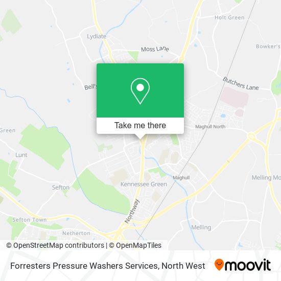 Forresters Pressure Washers Services map