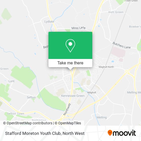 Stafford Moreton Youth Club map