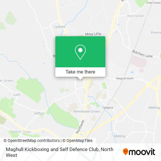 Maghull Kickboxing and Self Defence Club map