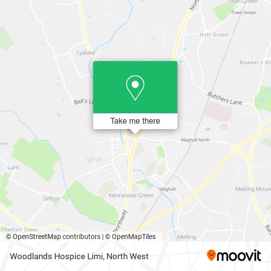 Woodlands Hospice Limi map