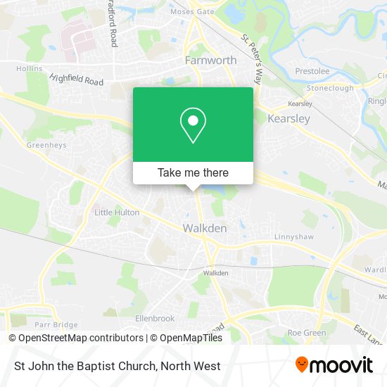 St John the Baptist Church map